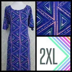 LulaRoe Julia 2XL Dress